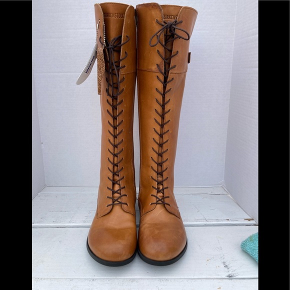 Birkenstock Longford Tall Riding Boot Camel - Picture 2 of 11